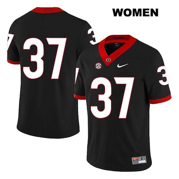 Georgia Bulldogs Women's Jordon McKinney #37 NCAA No Name Legend Authentic Black Nike Stitched College Football Jersey BZS2256OK